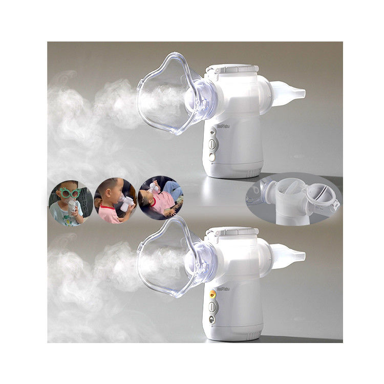 0.5mL/মিনিট হোম ইউজ অ্যাডাল্ট নেবুলাইজার মেশিন ডুয়াল চ্যানেল 110kHz 1.1μm - 3.6μm
