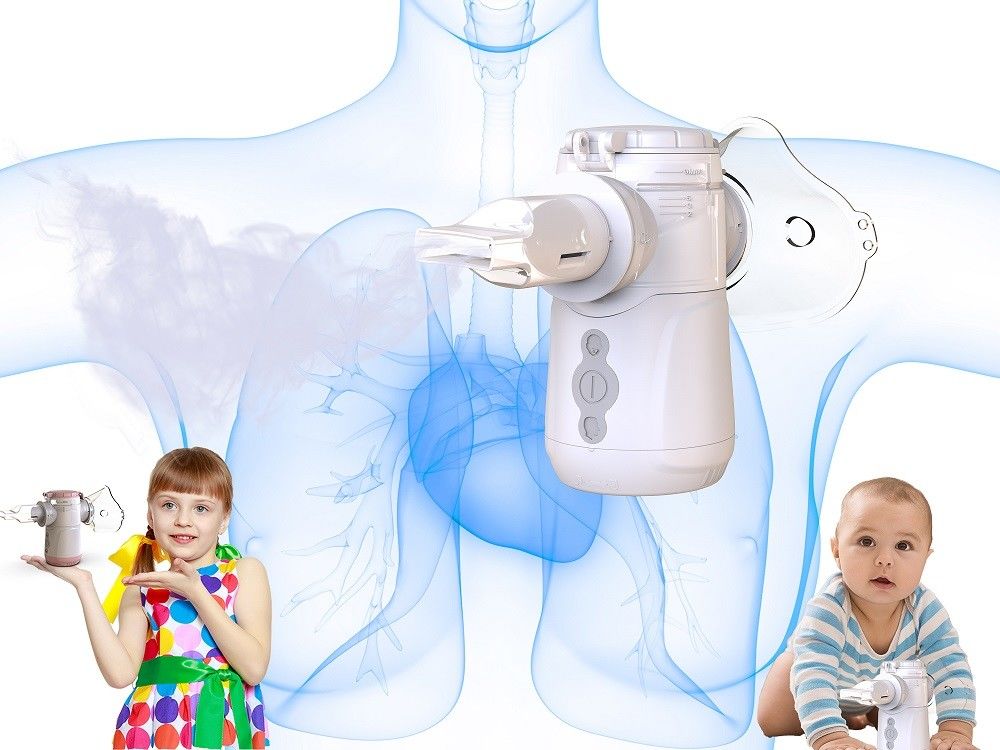 শ্বাসযন্ত্রের রোগের জন্য 1-4μm Mesh Vibrator Inhaler With Mesh Membrane Vibrator